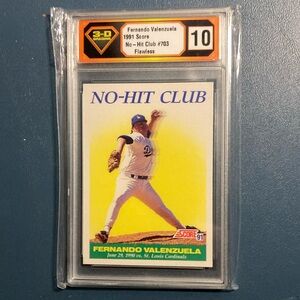 Fernando Valenzuela 1991 Score